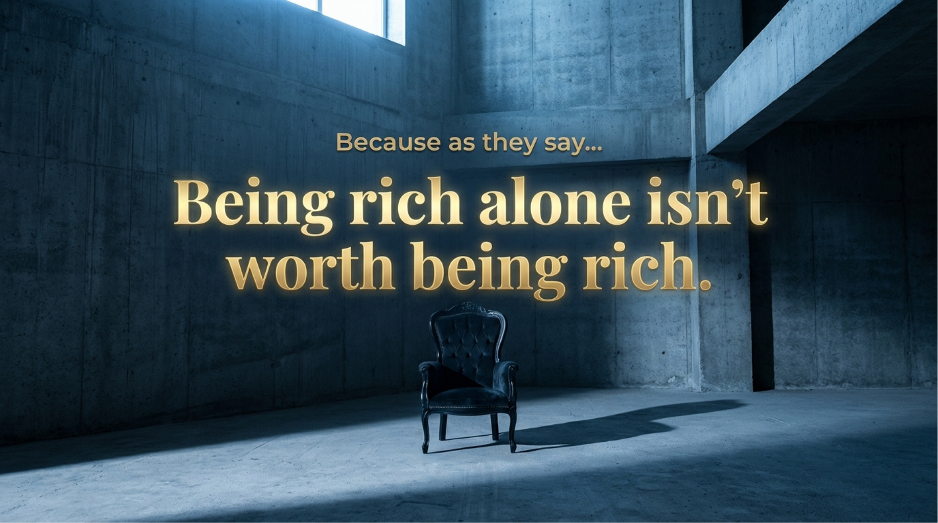 The loneliness of wealth without connection