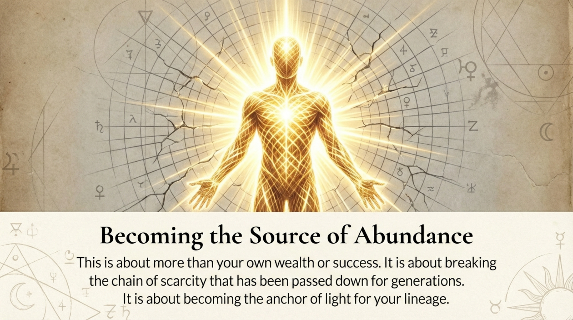 Becoming the source of abundance